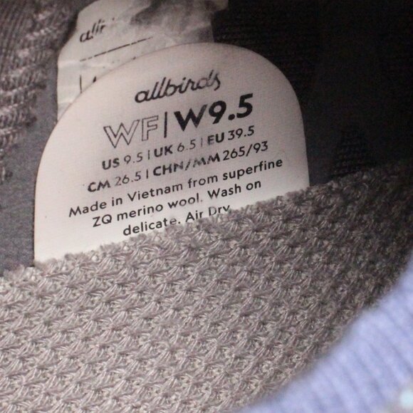 Allbirds Wool Flyer Mizzles WF Womens US 9.5 Navy Hazy Indigo Running Shoes - Picture 3 of 9